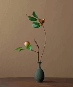 Camellia Floral Ikebana Paint By Numbers