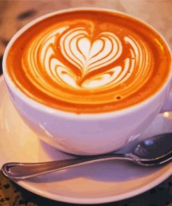 Cappuccino Coffee Bliss Paint By Numbers