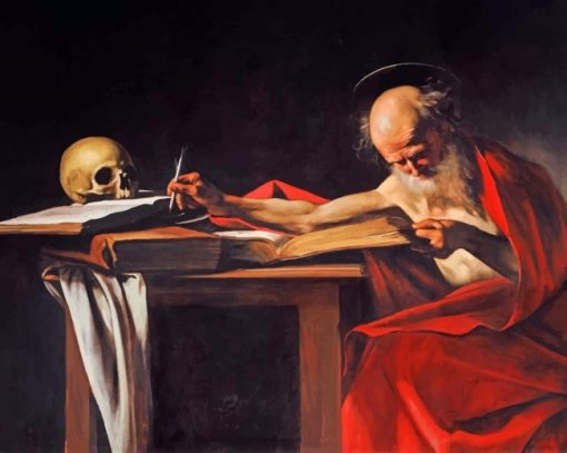 caravaggio-saint-jerome-writing-paint-by-number