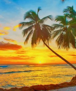 Caribbean Beachside Escape Paint By Numbers