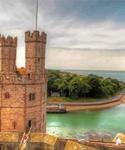 Caernarfon Castle Tower History Paint By Numbers