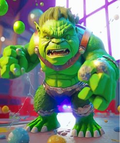 Cartoon Baby Hulk Film Series Paint By Numbers