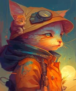 Cat and Kitten Paint By Numbers