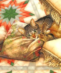 Relaxing Cat Scene Paint By Numbers