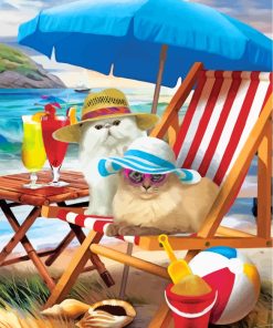 Summer Cats Paint By Numbers