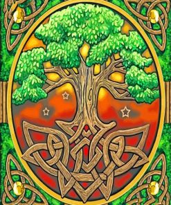 Celtic Nature Tree Magic Paint By Numbers
