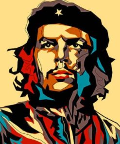 Che Guevara Monochrome Paint By Numbers