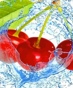 Aesthetic Fresh Cherries Paint By Numbers