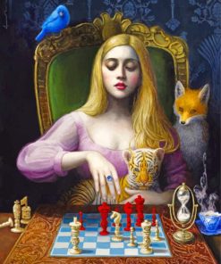 Chie Yoshii Chess for Women Paint By Numbers