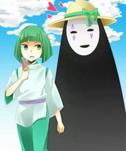 Chihiro and Haku Anime Paint By Numbers