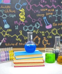 Colorful Chemistry Exploration Paint By Numbers