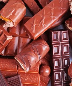 Delicious Chocolate Bars Paint By Numbers