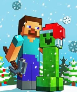 Christmas Video Game Creations Paint By Numbers