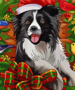 Festive Dog Paint By Numbers