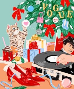 Aesthetic Christmas Cat Gifts Paint By Numbers