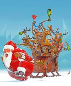 Santa Aesthetic Paint By Numbers