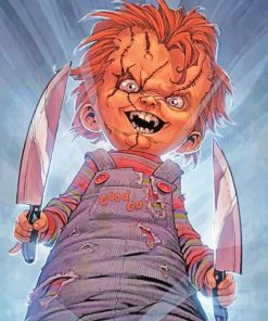 Chucky Doll Horror Paint By Numbers