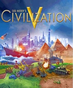 Explore Civilization V Poster Paint By Numbers