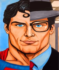 Clark Kent Comic Hero Paint By Numbers