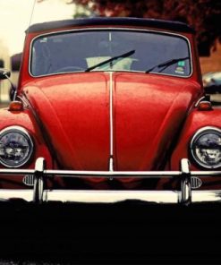Classic Red Vehicle Paint By Numbers