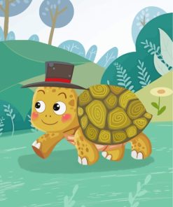 Elegant Turtle Paint By Numbers