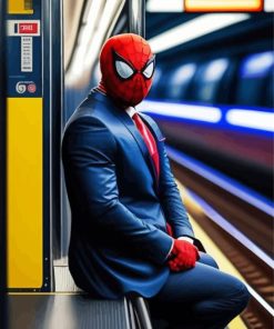 Classy Spiderman Superhero Paint By Numbers