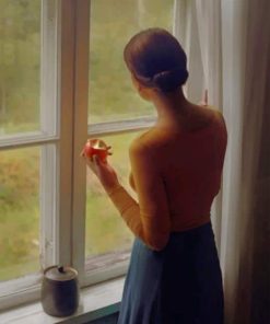 Elegant Woman by Window Paint By Numbers