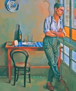 Young Man Gazing Paint By Numbers