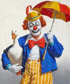 Clown and Duck Art Paint By Numbers