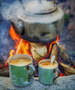Camping Coffee Adventure Paint By Numbers