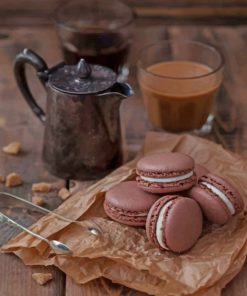 Coffee and Macaroons Delight Paint By Numbers