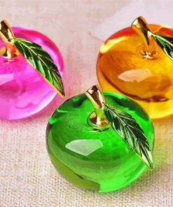 Colorful Glass Apples Art Paint By Numbers