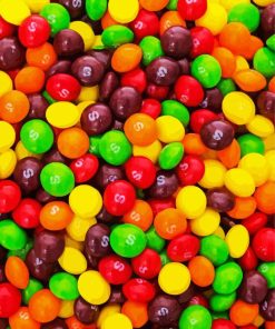 Colorful Skittles Candy Paint By Numbers