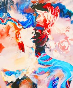 Colorful Woman Abstract Paint By Numbers