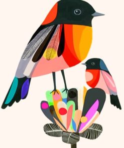 Colorful Feathered Wildlife Paint By Numbers