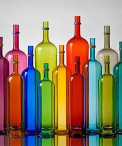 Colorful Glass Bottles Paint By Numbers