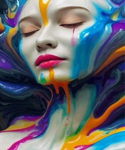 Colorful Woman Art Paint By Numbers