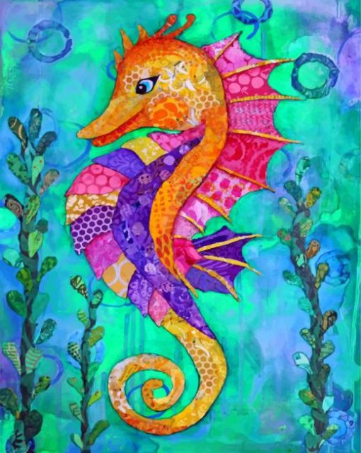 colorful-seahorse-paint-by-number