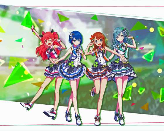 Finalizing Colorful Stage Game Characters Painting