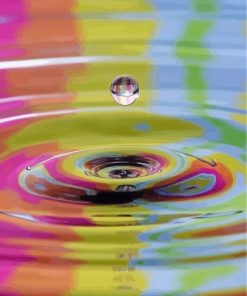 Colorful Water Drop Paint By Numbers