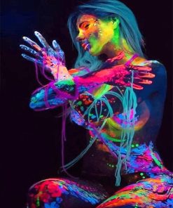 Abstract Colorful Woman Paint By Numbers