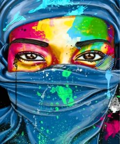 Colorful African Lady Paint By Numbers