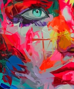 Colorful Woman Face Paint By Numbers
