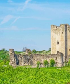 Historic Conisbrough Castle Paint By Numbers