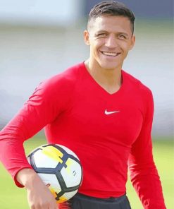 Alexis Sanchez Football Paint By Numbers