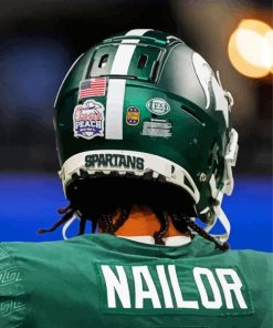 Cool Jalen Nailor Football Paint By Numbers