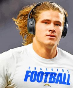 Justin Herbert Football Paint By Numbers