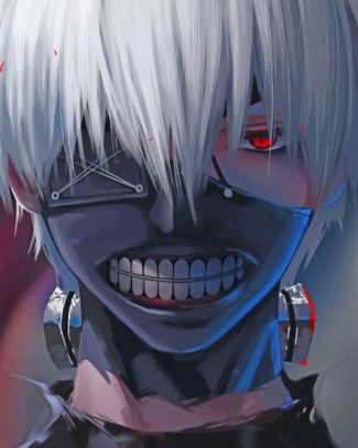 Ken Kaneki Anime Paint By Numbers