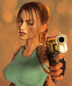 Cool Lara Croft Tomb Raider Paint By Numbers