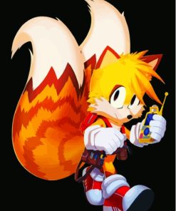 Tails Sonic Adventure Paint By Numbers